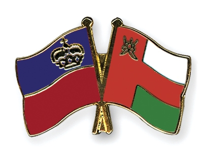 Fahnen Pins Liechtenstein Oman