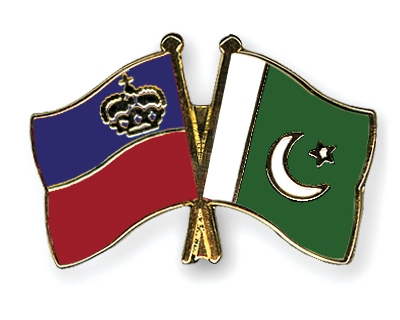 Fahnen Pins Liechtenstein Pakistan
