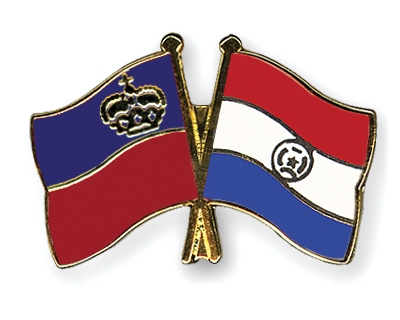 Fahnen Pins Liechtenstein Paraguay