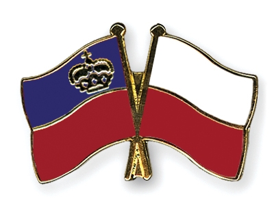 Fahnen Pins Liechtenstein Polen