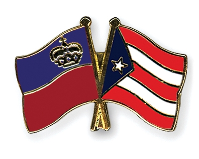 Fahnen Pins Liechtenstein Puerto-Rico