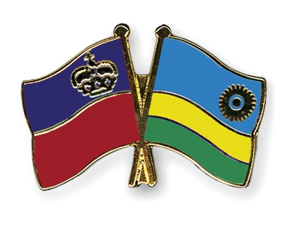 Fahnen Pins Liechtenstein Ruanda