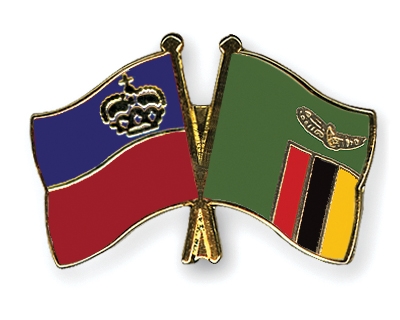 Fahnen Pins Liechtenstein Sambia