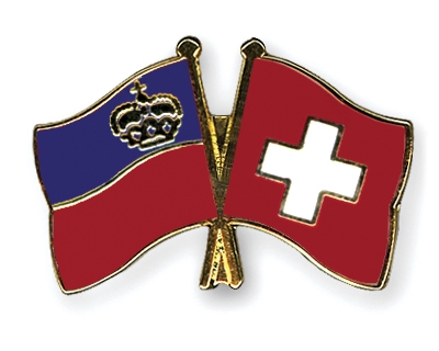 Fahnen Pins Liechtenstein Schweiz