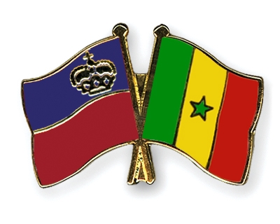 Fahnen Pins Liechtenstein Senegal
