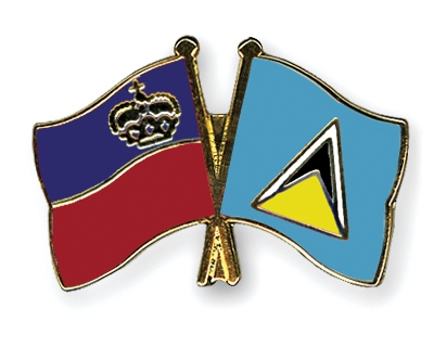 Fahnen Pins Liechtenstein St-Lucia