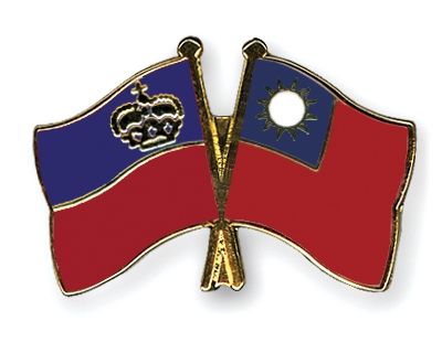 Fahnen Pins Liechtenstein Taiwan