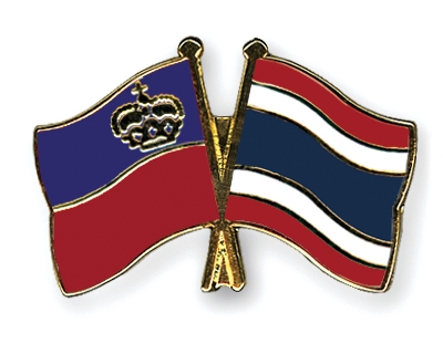 Fahnen Pins Liechtenstein Thailand
