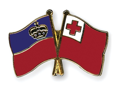 Fahnen Pins Liechtenstein Tonga