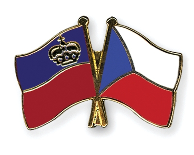 Fahnen Pins Liechtenstein Tschechische-Republik