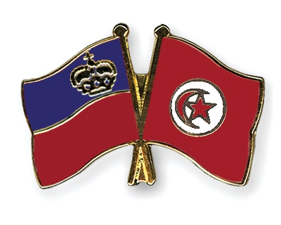 Fahnen Pins Liechtenstein Tunesien