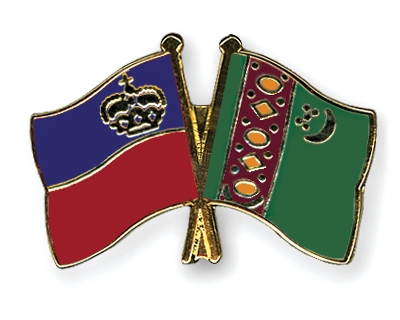 Fahnen Pins Liechtenstein Turkmenistan
