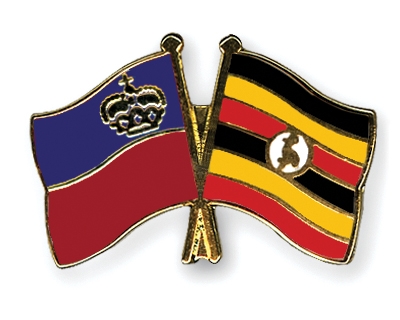 Fahnen Pins Liechtenstein Uganda