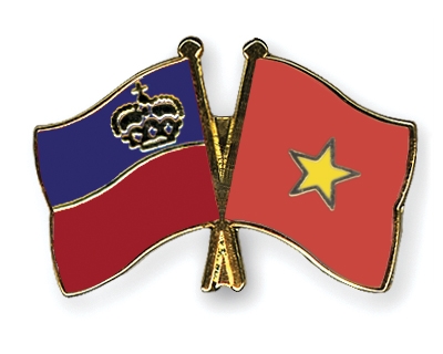 Fahnen Pins Liechtenstein Vietnam