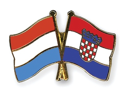 Fahnen Pins Luxemburg Kroatien
