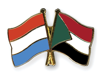 Fahnen Pins Luxemburg Sudan