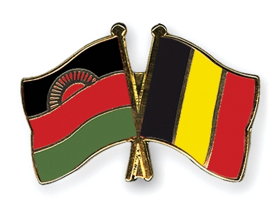 Fahnen Pins Malawi Belgien