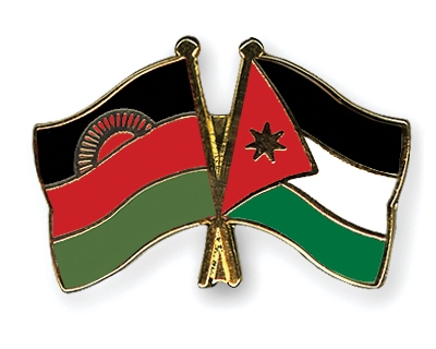 Fahnen Pins Malawi Jordanien
