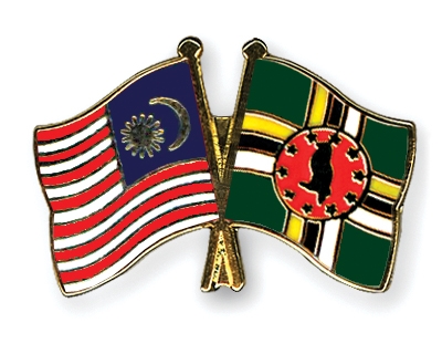 Fahnen Pins Malaysia Dominica