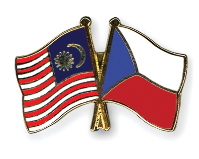 Fahnen Pins Malaysia Tschechische-Republik
