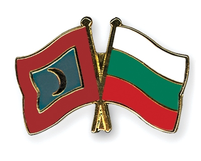 Fahnen Pins Malediven Bulgarien
