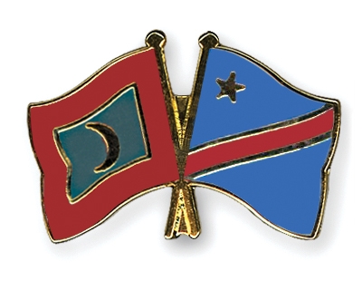 Fahnen Pins Malediven Kongo-Demokratische-Republik
