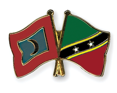 Fahnen Pins Malediven St-Kitts-und-Nevis