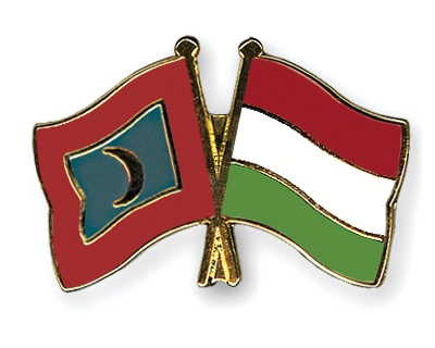 Fahnen Pins Malediven Ungarn