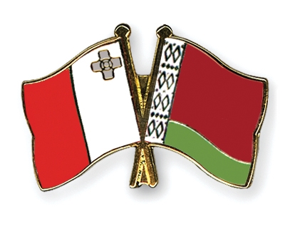 Fahnen Pins Malta Belarus