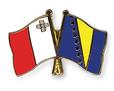 Fahnen Pins Malta Bosnien-und-Herzegowina