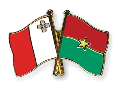 Fahnen Pins Malta Burkina-Faso