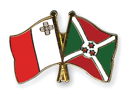 Fahnen Pins Malta Burundi