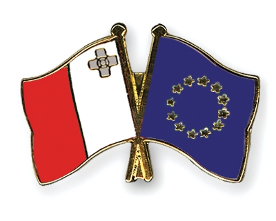 Fahnen Pins Malta Europa