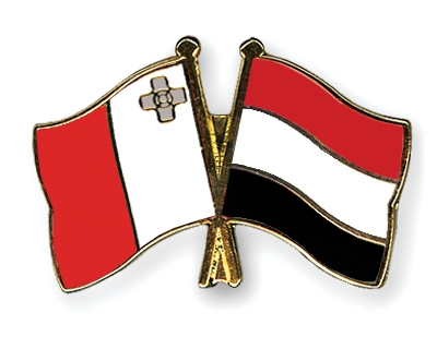 Fahnen Pins Malta Jemen