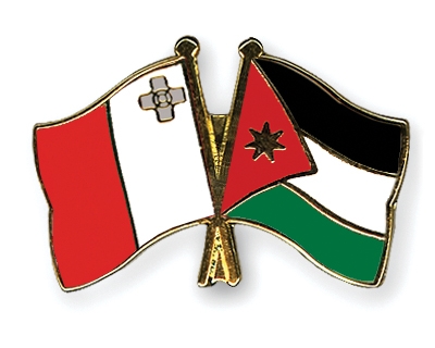 Fahnen Pins Malta Jordanien