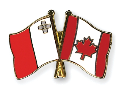 Fahnen Pins Malta Kanada