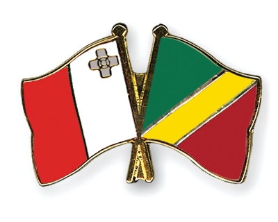 Fahnen Pins Malta Kongo-Republik