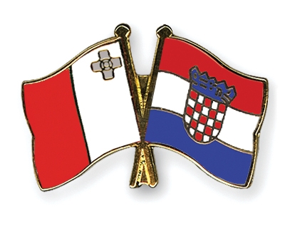Fahnen Pins Malta Kroatien