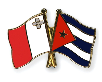 Fahnen Pins Malta Kuba