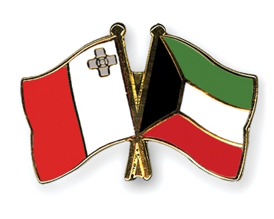 Fahnen Pins Malta Kuwait