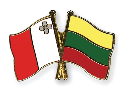 Fahnen Pins Malta Litauen