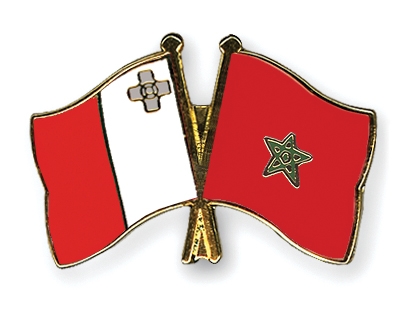 Fahnen Pins Malta Marokko