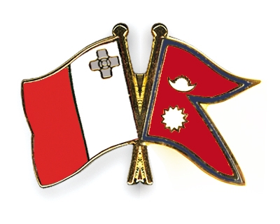Fahnen Pins Malta Nepal