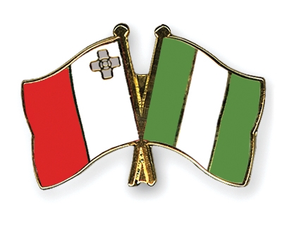 Fahnen Pins Malta Nigeria