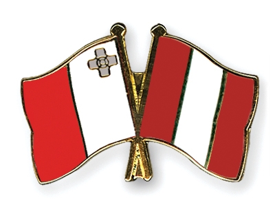 Fahnen Pins Malta Peru