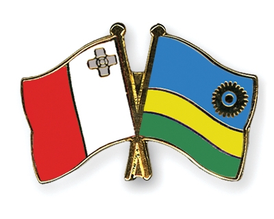 Fahnen Pins Malta Ruanda