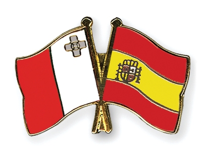 Fahnen Pins Malta Spanien
