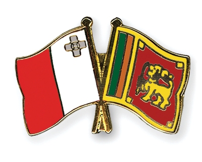 Fahnen Pins Malta Sri-Lanka