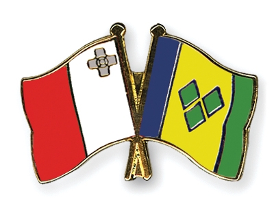 Fahnen Pins Malta St-Vincent-und-die-Grenadinen