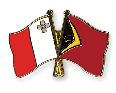 Fahnen Pins Malta Timor-Leste